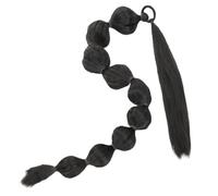 PRETYZOOM Extensión de Cabello Sintético para Mujer Tipo Postizo Coleta con Burbujas, de Alta Temperatura, Amigable, Peinado al Instante