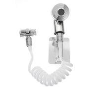 PRETYZOOM Extensor Telescópico de Grifo para Lavabo Cabezal de Ducha Externo Abs Ajustable, Soporte Incluido, Adecuado para Baño y Lavado de Cabello