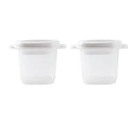 PRETYZOOM Fiambrera Térmica Portátil para Microondas de 2 Piezas, Caja para Comida Caliente de Pp Diseño Simple y Elegante, Adecuado para Trabajo y Escuela