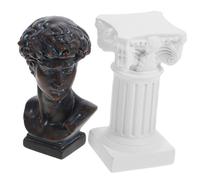 PRETYZOOM Figura De Cabeza De David Estatua De Resina para Decoración del Hogar Mini Busto De David Figura Romana Clásica Estatuas para Escritorio Regalos De Decoración De Mesa De Comedor