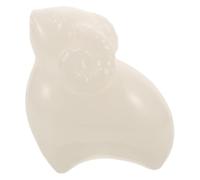 PRETYZOOM Figura Decorativa de Cerámica Oveja Pequeña para Mesa de Té, | Acabado Blanco Brillante, Diseño Moderno y Minimalista, Adecuado para Escritorio, Decoración de Hogar y Obsequio