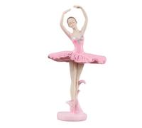 PRETYZOOM Figurita De Bailarina Rosa 11 * 11.5 * 21.5 Cm Adorno De Resina para Decoración del Hogar Artesanía Elegante y Obsequio para del Ballet