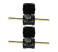 PRETYZOOM Filtro de Ruido Eléctrico para Coche 12v Instalación Fácil y Suministro de Energía Estable, Paquete de 2 Piezas en Negro para Sistema de Audio Automotriz