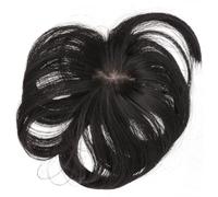 PRETYZOOM Flequillo al Aire Postizo Clip, Extensión de Cabello de Seda Resistente al Calor, Color Marrón Oscuro, 1 Pieza para Mujer, Uso Diario y Eventos Obsequios