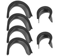 PRETYZOOM Forros de Plástico Duraderos para Mesa de Billar Juego de 6 Protectores para Bolsillos 4 Grandes 2 Medianos Accesorios para Mesa de Billar de Uso Diario Reducción de Ruido y