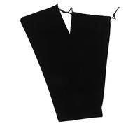 PRETYZOOM Funda Protectora para Instrumentos de Viento Electrónicos Bolsa Larga Antipolvo Cordón Tela Gruesa Negra 14X75 CM Organizador para Flauta Clarinete y Armónica Almacenamiento