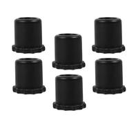 PRETYZOOM Fundas Anticaídas y Antideslizantes para Varilla Inferior de Micrófono Inalámbrico, 6 Piezas de Silicona Negra, Protección para Micrófono Ktv en Conferencias, Presentaciones