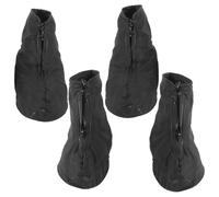 PRETYZOOM Fundas Impermeables para Zapatos Antideslizantes De Plástico Reutilizables para Hombre y Mujer, Cubrezapatos Resistentes para Lluvia y Senderismo, Talla XL y L, 4 Piezas