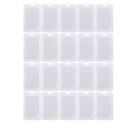 PRETYZOOM Fundas Transparentes para Tarjetas de Autobús, 30 Piezas de Plástico Blanco, Protectores Creativos y Prácticos para Estudiantes y Personal