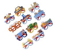 PRETYZOOM Gafas de Fiesta Oktoberfest Coloridas y Ligeras, Accesorio para Fotos de Fiesta, Adorno Temático para Eventos, Set Variado de 11 Diseños para Celebraciones y Año Varios estilos