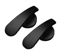 PRETYZOOM Ganchos para Cortinas de Aluminio Negro 65 Mm, 2 Piezas, Accesorios para Decoración Interior, Soporte de Cortina de Pared, Retenedores Prácticos para Dormitorios y Baños