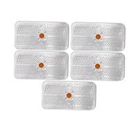 PRETYZOOM Gel de Sílice Absorbente de Humedad 5 Piezas 40 Gramos Indicador Reutilizable Cambio de Color para Cajas Fuertes, Cámaras, Armarios y Electrónica, Paquetes Desecantes