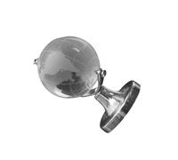 PRETYZOOM Globo Terráqueo de Escritorio Mini de Cristal Adorno Giratorio Pequeño para Decoración de Boda y Fiesta Modelo Delicado y Elegante para Obsequio