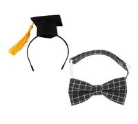 PRETYZOOM Gorro de Graduación para Mascotas Pequeñas y Gatos, Material Seguro y Lavable, Diseño Cómodo Adecuado para Celebraciones y Retratos de Graduación