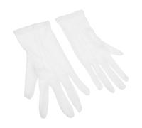 PRETYZOOM Guantes Diseño sin Botones Blancos de Poliéster y Algodón Uso Rápido y Cómodo de Árbitro de Billar Profesionales para Competición y Arbitraje