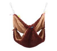 PRETYZOOM Hamaca para Mascotas Pequeñas y Hámster Diseño Acolchado de Doble Capa, Material de Pelusa, Cama Cálida y Cómoda para Decoración y Juego