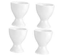 PRETYZOOM Hueveras de Cerámica para Huevos Duros y Pasados por Agua, Juego de 4 Unidades, Color, Tamaño Estándar, Soporte Práctico para Encimera y Uso en Cocina Diaria