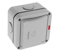 PRETYZOOM Interruptor Pulsador para Puerta y Jardín Botón Momentáneo para Sistema de Control de Exterior Resistente Botón de para Puerta Eléctrica Uso Exteriores y Baños