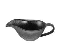 PRETYZOOM Jarra para Crema de Leche de Cerámica Negra, Recipiente de Porcelana Fina Resistente la Temperatura y Bien Equilibrada, Adecuado para Servir Salsas en Cocina