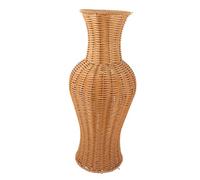 PRETYZOOM Jarrón De Suelo Imitación Ratan Florero Decorativo para Flores Secas Y Artificiales Accesorio De Decoración Simple Y Elegante para Hogar Y Oficina