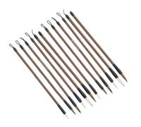 PRETYZOOM Juego de 12 Pinceles de Caligrafía China para Escribir y Pintar, Set de Pinceles de Tinta para Estudiantes, Tamaño Variado, Apto para Escuela y Práctica Artística en Casa
