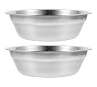 PRETYZOOM Juego De 2 Tazones Grandes Para Mezclar De Acero Inoxidable 20 Cm, Multifuncionales, Base Antideslizante, Para Cocina Doméstica y Preparación De Alimentos