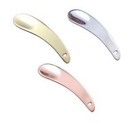 PRETYZOOM Juego de 3 Cucharas Cosméticas de Aleación de Zinc para Crema de Ojos y Mascarilla Facial Cucharas para Crema de Maquillaje Metálicas Color Dorado Plateado y Rosa Herramienta