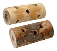 PRETYZOOM Juguetes Dentición para Fomentar el Comportamiento Natural de Morder de Madera Natural de Manzana, 2 Piezas Formas Únicas de Hámster y Conejos en Casa