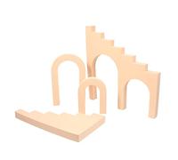 PRETYZOOM Juguetes Niño 4 Piezas Decoración De De Fotos Geométrica Apoyos De La Foto De Fondo De Productos Formas Geometricas para Niños Alimento Espuma De Polimero Eva Arqueado 3D