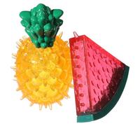 PRETYZOOM Juguetes para Perros Cachorros, Refrigerantes Forma de Fruta, 2 Piezas Rellenable Agua y Congelable, Ideales para Juegos al Aire Libre y Natación