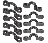 PRETYZOOM Kit de 10 Piezas de Ganchos de Ojo Elásticos de Nylon y Acero para Amarre de Cubierta de Kayak y Canoa, Fácil de Almacenar y Resistente para Actividades al Aire Libre