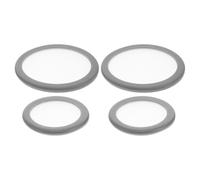 PRETYZOOM Kit de 4 Membranas de Repuesto para Estetoscopios Médicos, Diafragma Suspendido Gris, Compatible con Adultos y Pediátricos, Accesorio Duradero de Plástico para Diagnóstico Clínico