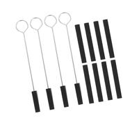 PRETYZOOM Kit De Herramientas Para Afinar Pianos 4 Horquillas y 8 Varillas Amortiguadoras Negras De Goma, Set De Afinación Profesional Para Mantenimiento y Ajuste Preciso De Piano, Accesorio Musical