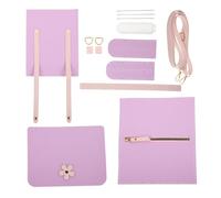 PRETYZOOM Kit para Hacer Bolso Cuadrado DIY con Material de PU Accesorio Hecho Mano para Bolso Bandolera Paquete de Costura Manual para Labores Creativas