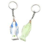 PRETYZOOM Llavero Colgante para Mochilas Llavero De Virgen María Decoración Religiosa Anillo para Manualidades