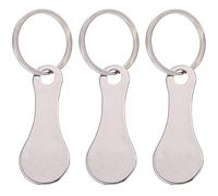 PRETYZOOM Llavero para Carrito de Compras 3 Piezas Fichas Portátiles Resistentes al Aire Libre, Diseño Pequeño y Sencillo, Accesorio Práctico para Supermercado y Actividades al Aire Libre