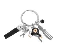 PRETYZOOM Llavero Peluquero Creativo con Tijeras Peine y Secador Colgante Decorativo para Mochilas y Llaves Accesorios para Estilistas Regalo Original para Amantes del Cabello