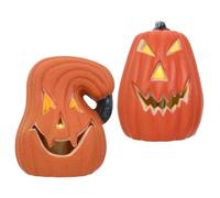PRETYZOOM Luces LED Decorativas de Calabaza y Calavera para Halloween Material PE, Tono Anaranjado, Ideales para Ambientación de Cumpleaños y Sala