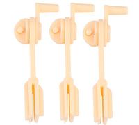 PRETYZOOM Máquina Bobinadora Manual de 3 Piezas, Enrollador Portátil de Hilo de Lana, Devanadera Plástica para Tejido en Casa, Herramienta Práctica para Artesanía y Costura