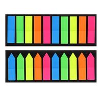 PRETYZOOM Marcadores Adhesivos de Índice Fluorescentes Punta Fina, 20 Unidades (10 Colores Neón 10 Colores Pastel), Pestañas Autoadhesivas para Libros y Oficina, Útiles Escolares