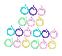 PRETYZOOM Marcadores de Crochet de 120 Piezas Divididos de Plástico Anillos para Contar y Bloquear Puntos Color Aleatorio en Tejido y Costura