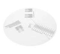 PRETYZOOM Medidor de Distancia y Regla Ajustable de Acrílico para Calibración de Pastillas de Tocadiscos Accesorio para Grabadora de Vinilo Herramienta Práctica para Alineación y Ajuste