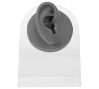 PRETYZOOM Modelo de Oreja de Silicona, Expositor de Pendientes, Gris, Portátil, Diseño para Principiantes, para Joyería y Aretes, Organización de Joyas en Casa, para Educadores de Belleza