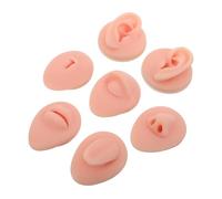 PRETYZOOM Modelo de Práctica de Piercing Silicona para Oreja Nariz Boca y Ombligo Textura y Elástica Kit de Color Piel Clara Herramienta Versátil para Entrenamiento y Exhibición
