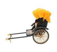 PRETYZOOM Modelo de Rickshaw Retro de Bicicleta Vintage Figura de Triciclo de Tres Ruedas Adorno Decorativo de Mesa para Coleccionista Juguete Coleccionable de Estilo Antiguo