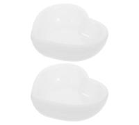 PRETYZOOM Molde de Bandeja de Corazón de Silicona para Resina, Molde de Silicona para Cuenco, 2 Pcs, Blanco, Reutilizable, para Artesanos y Manualidades DIY
