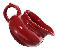 PRETYZOOM Multifunción de Cerámica Roja, Taza para Condimentos Fuerte y Ahorra Espacio, Adecuado para Salsas y Caldo en Fiestas y Hogar Moderno