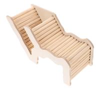 PRETYZOOM Nido de Madera para Hámster Escalera de Entrenamiento, Escondite y Casa para Dormir, Material Natural, Tamaño Pequeño, Juguete para Mascotas Pequeñas y Jaulas, Adecuado