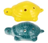 PRETYZOOM Ocarina Clásica de Cerámica Forma de Tortuga, 6 Agujeros, Portátil y Fácil de Guardar, Adecuado para Principiantes y Amantes Música