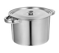 PRETYZOOM Olla de Cocina de Acero Inoxidable 3.0 Mm Tapa Olla Multifuncional para Sopa y Caldo Diámetro 20 Cm Altura 12 Cm para Inducción y Gas Utensilios para Hogar y Restauración